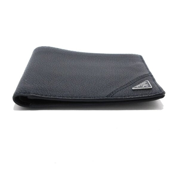 PRADA - Dark Navy Leather Bill Holder 233-080325 - Picture 3 of 10